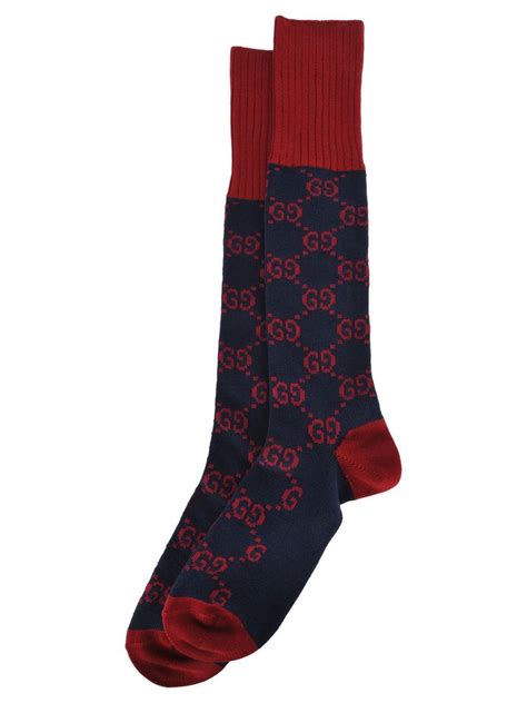 blue and red gucci socks|farfetch Gucci socks.